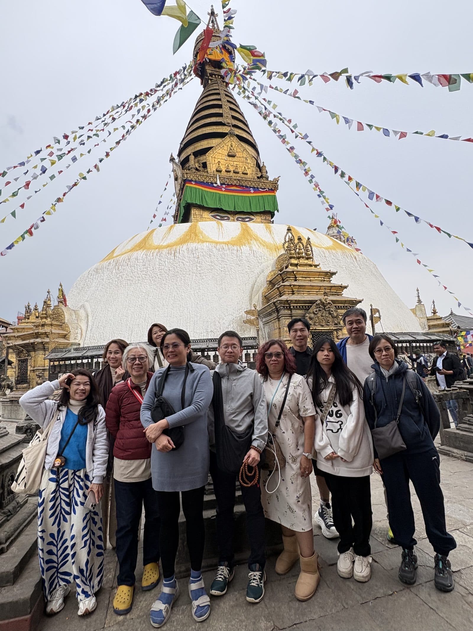 Visiting Bhaktapur with the Malaysian sangha