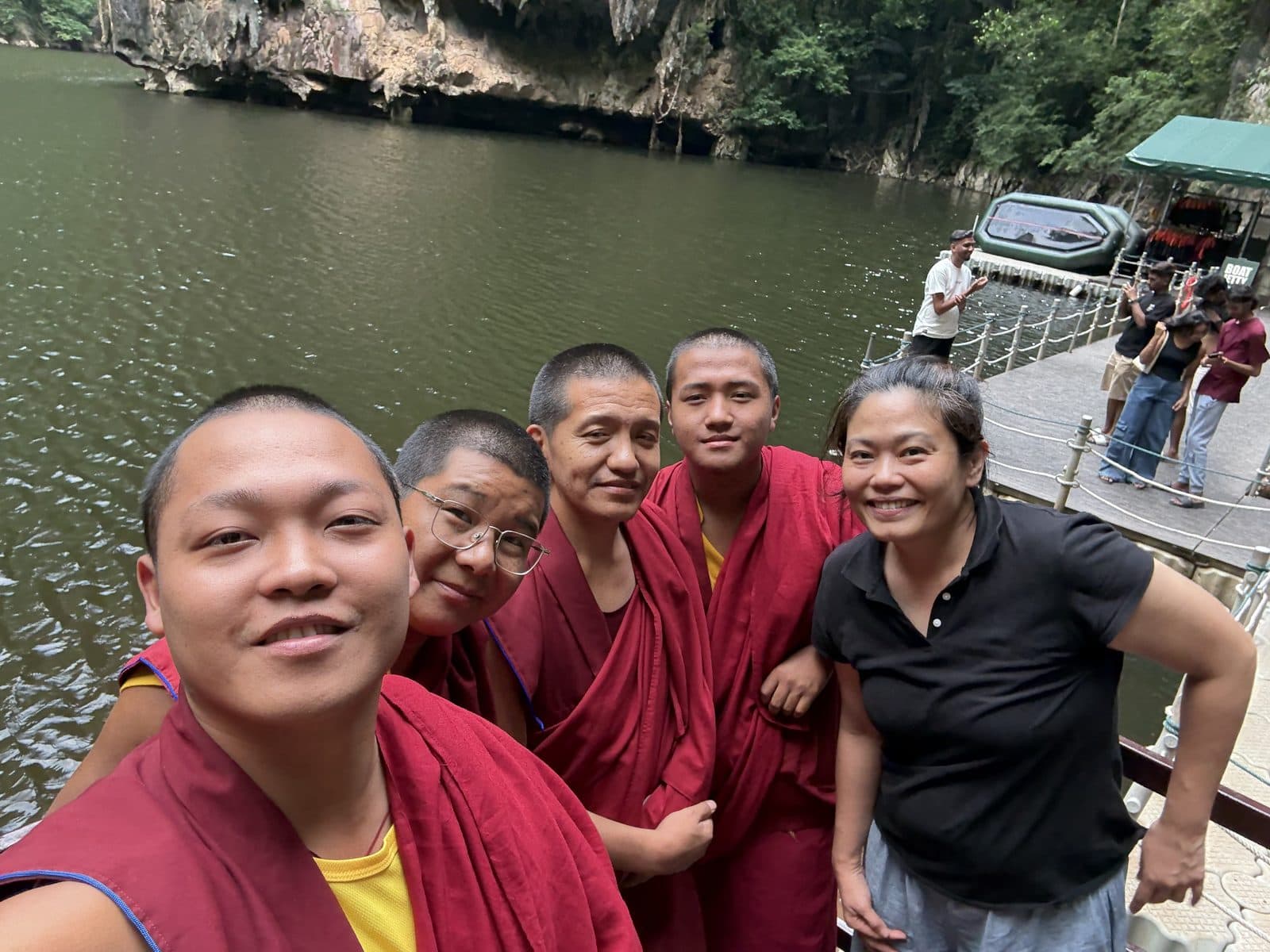 An outing with the young monks during their visit to Malaysia