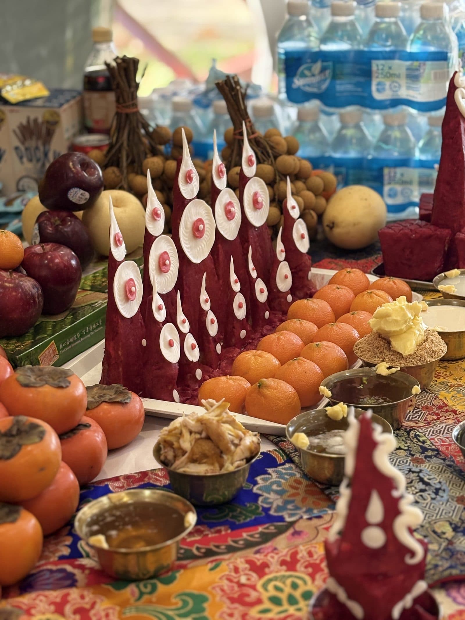 A beautiful offering created by the Segyu monks